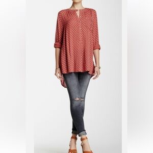 Free People printed Boho Boyfriend Tunic